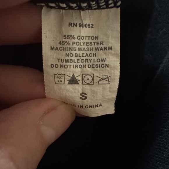 Nike Vintage Men's Dark Blue Zip-Up Hoodie Sweater Cotton Blend Size XXL - Picture 5 of 9